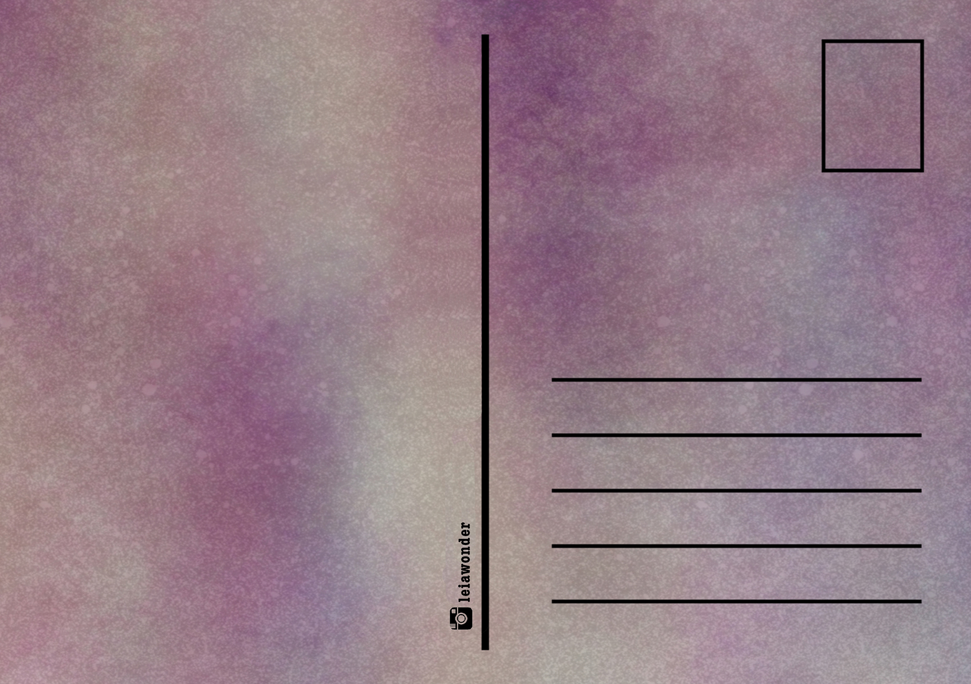 Social Distancing Postcard, Back