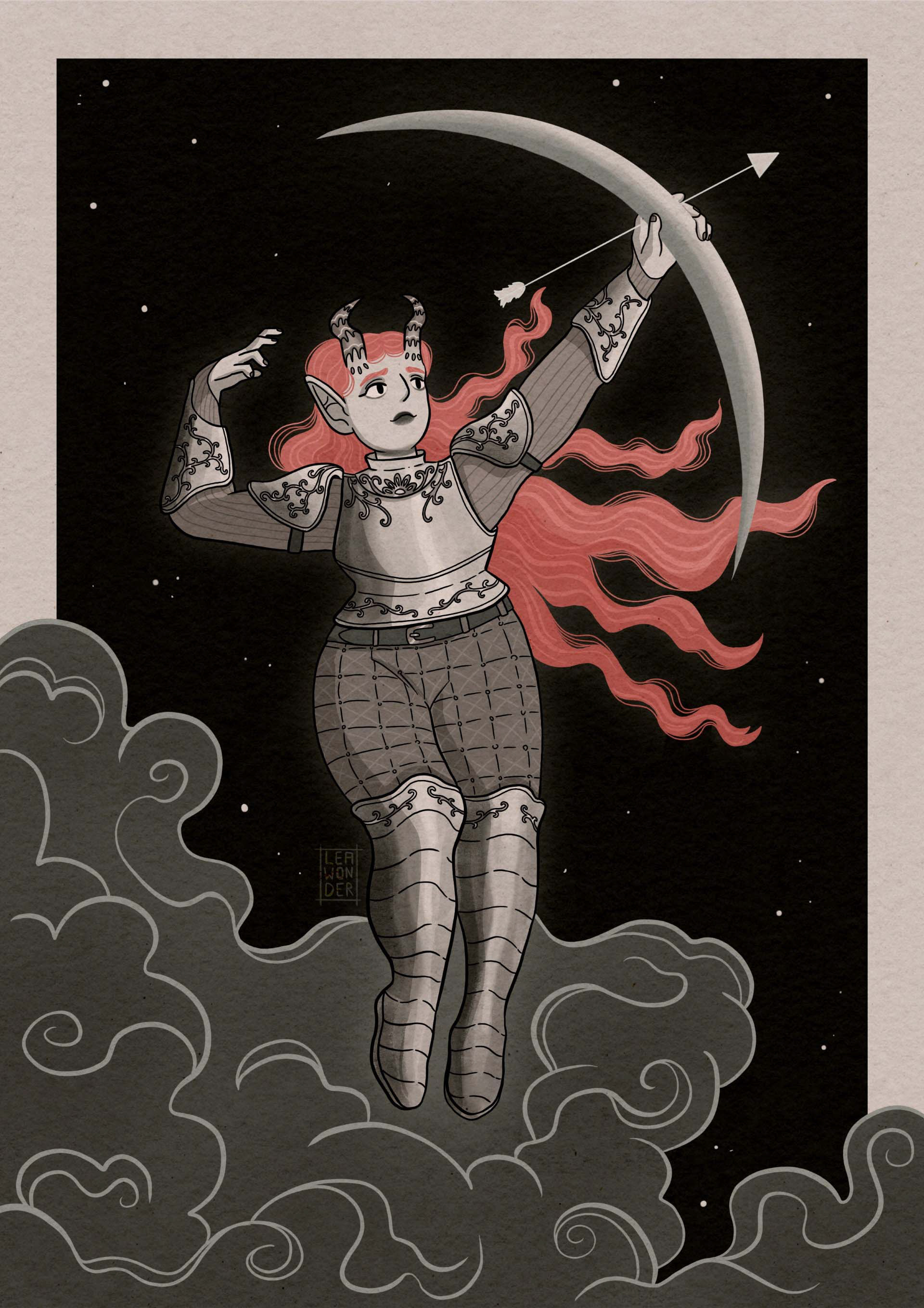 Arrow (My interpretation on Jules Louis Machard Selene from 1847)
