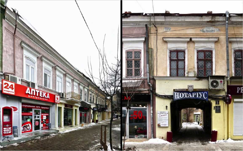 2. Торгові ряди, дохідний дім Тіктіна.