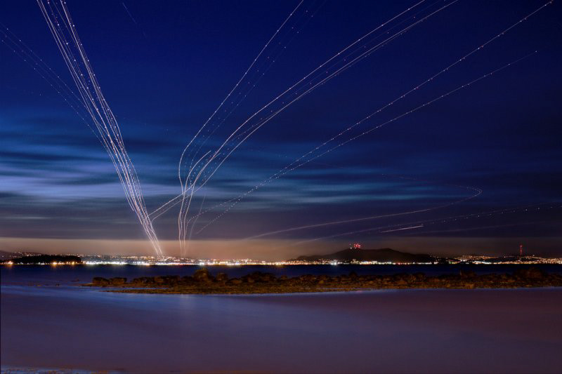 flight path of the aircraft