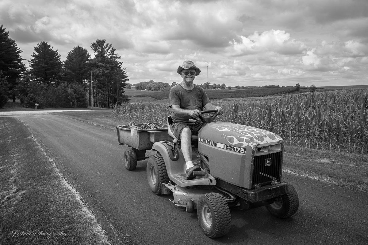 Daddy on his Tractor