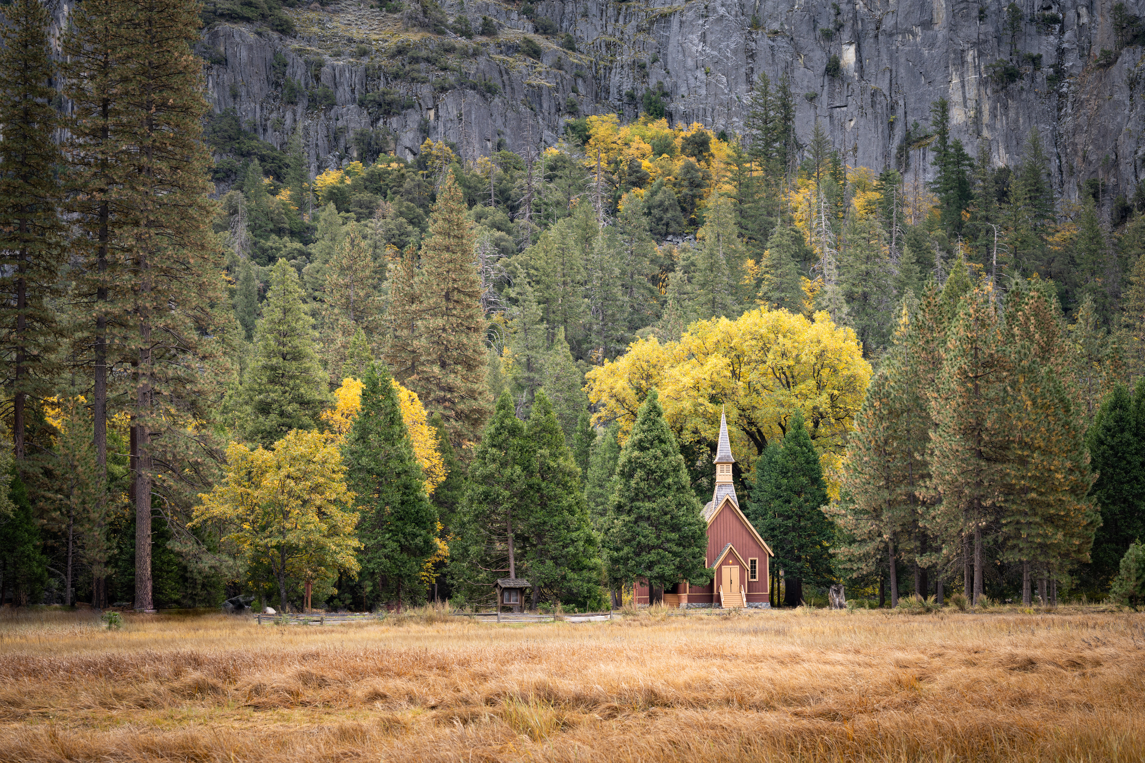 Chapel through the fields