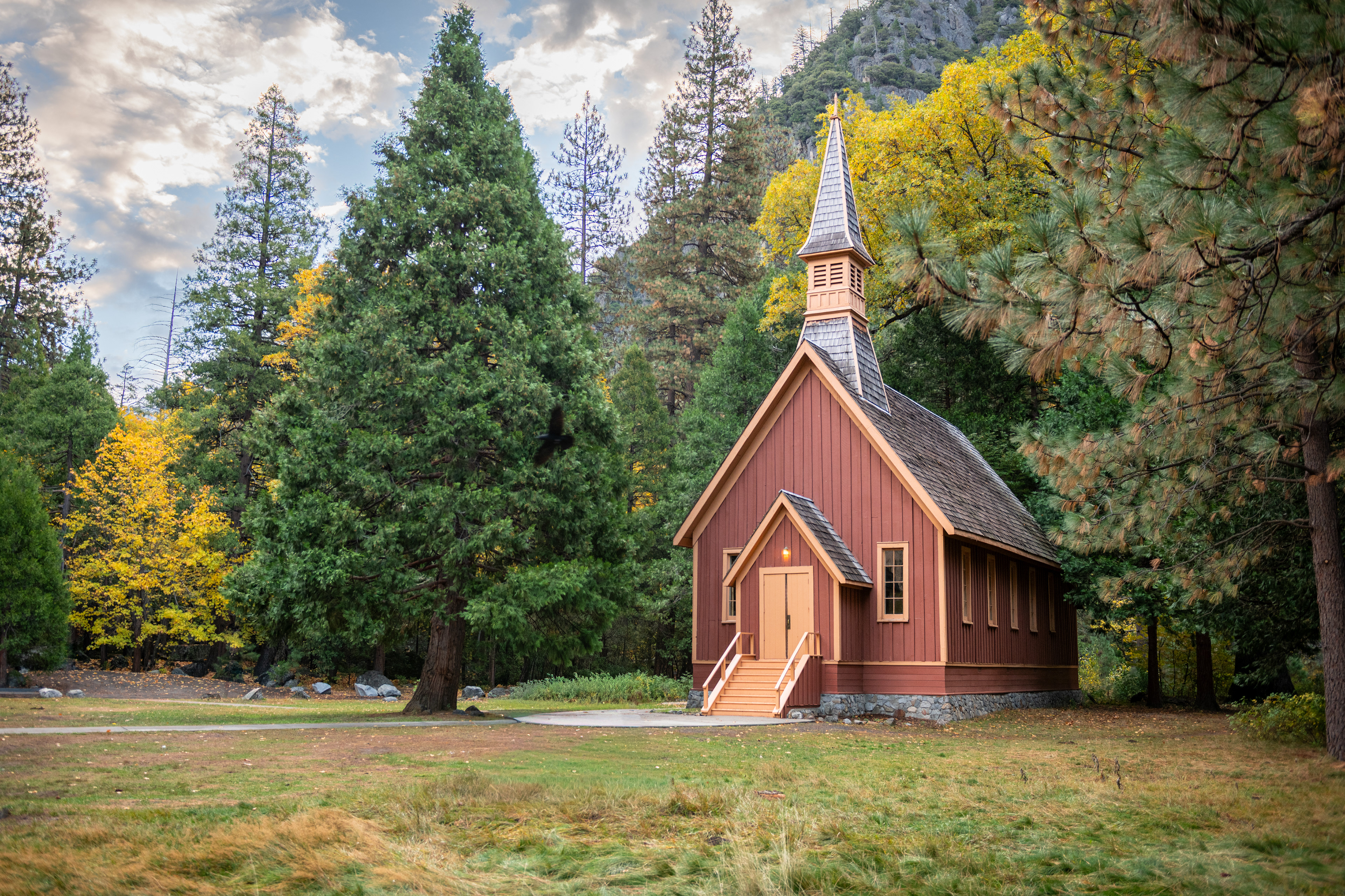 Chapel at Yosemite National Park - Autumn