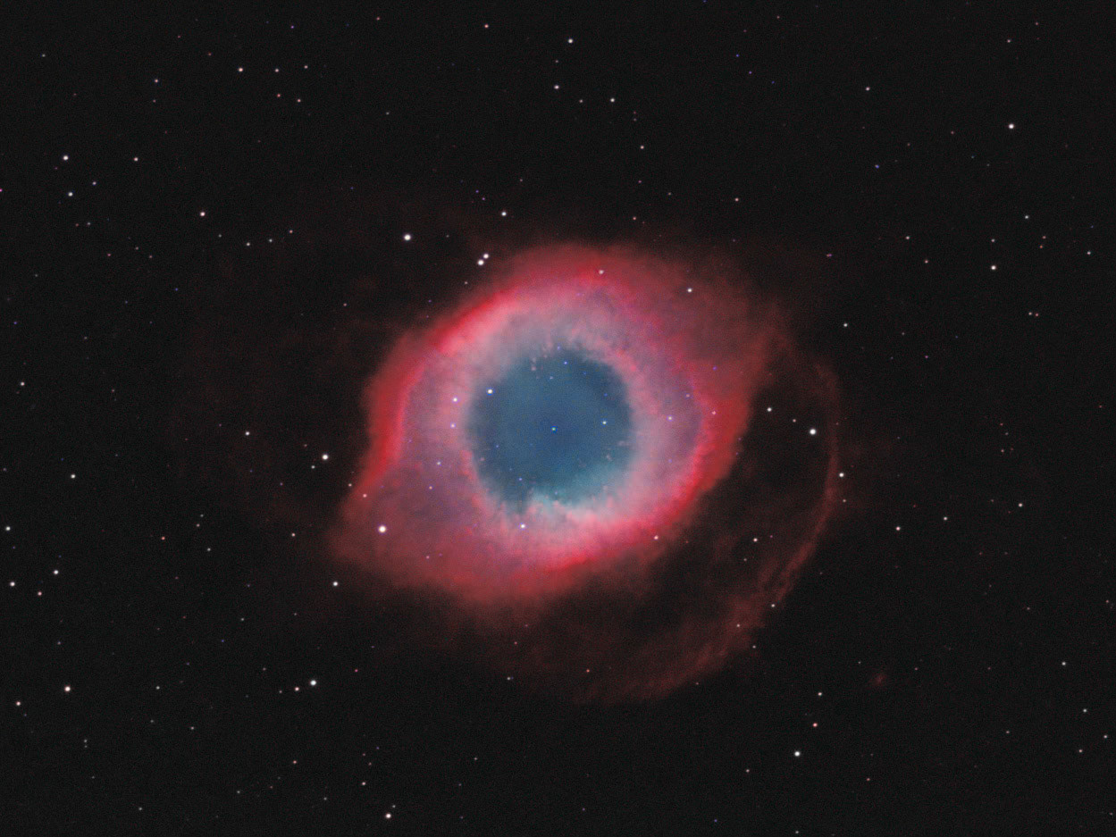 Helix Nebula NGC 7293 Ha+NII, OIII, OIII+HeII 11/2011