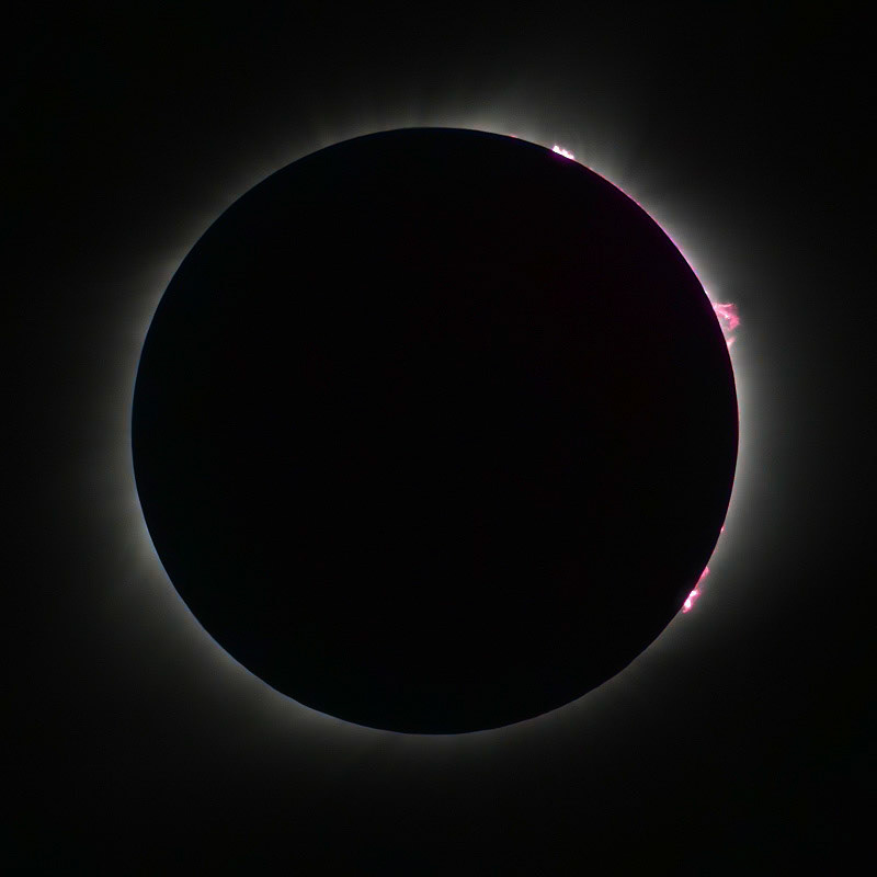 8/21/2017 Total Solar Eclipse, color composite