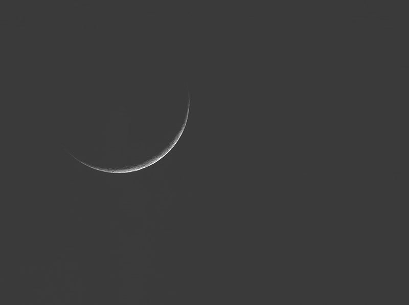 crescent moon 1/30/2017