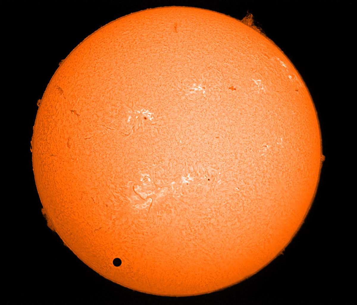 Venus Transit hydrogen alpha 6/5/2012