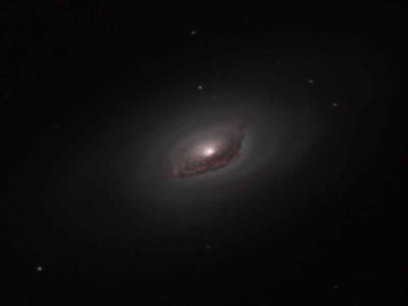 M 64, The Red Eye Galaxy Ha-L-L 4-5/2011