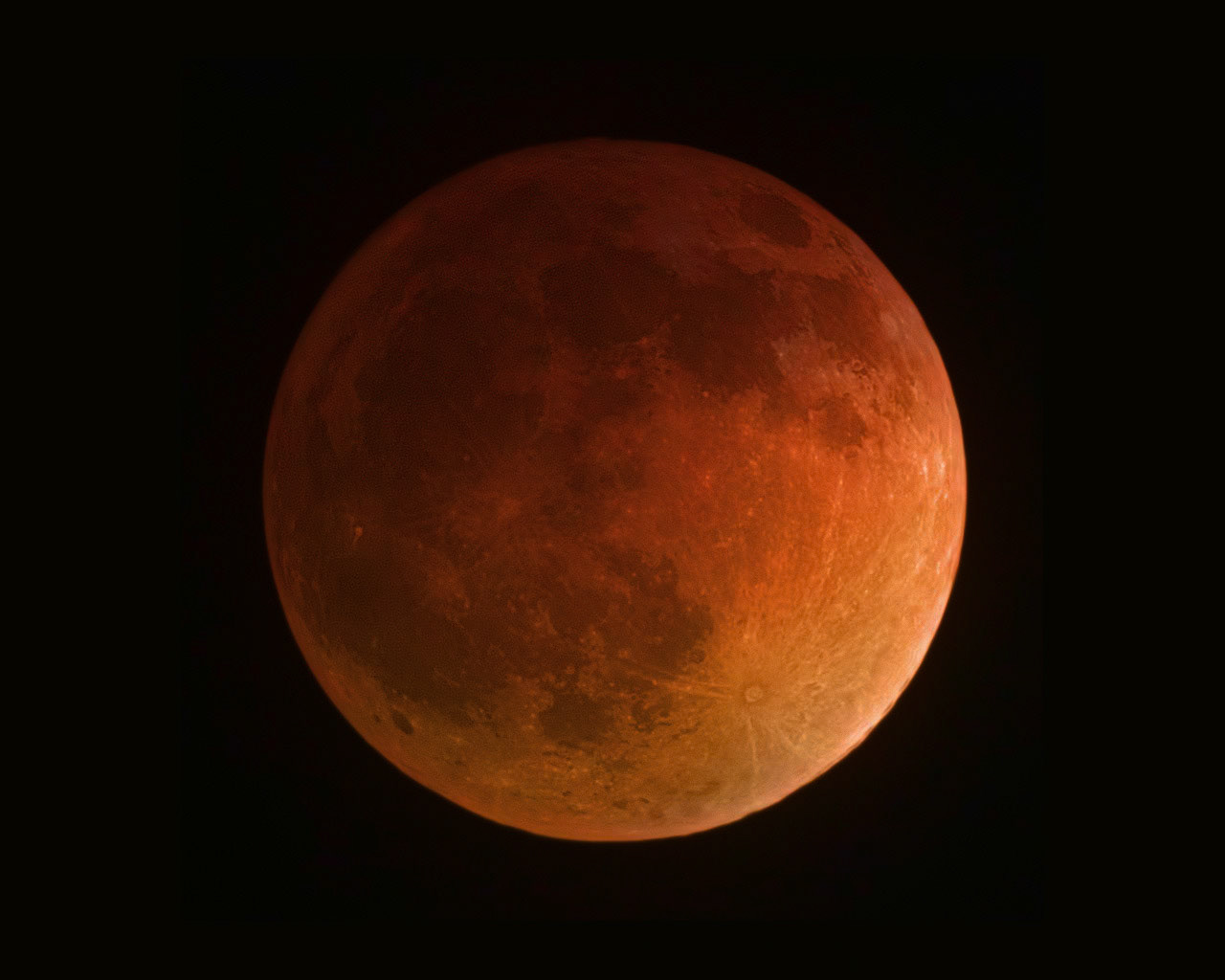 Lunar Eclipse 4/15/2014 close up