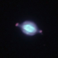 Saturn Nebula NGC 7009 bicolor 9/08