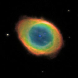 Ring Nebula M 57 (NII)NII-OIII-HeII 9/2011