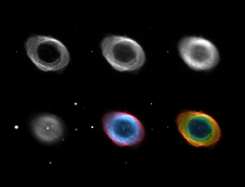 Ring Nebula M57 Narrow Band Mosaic 9/11