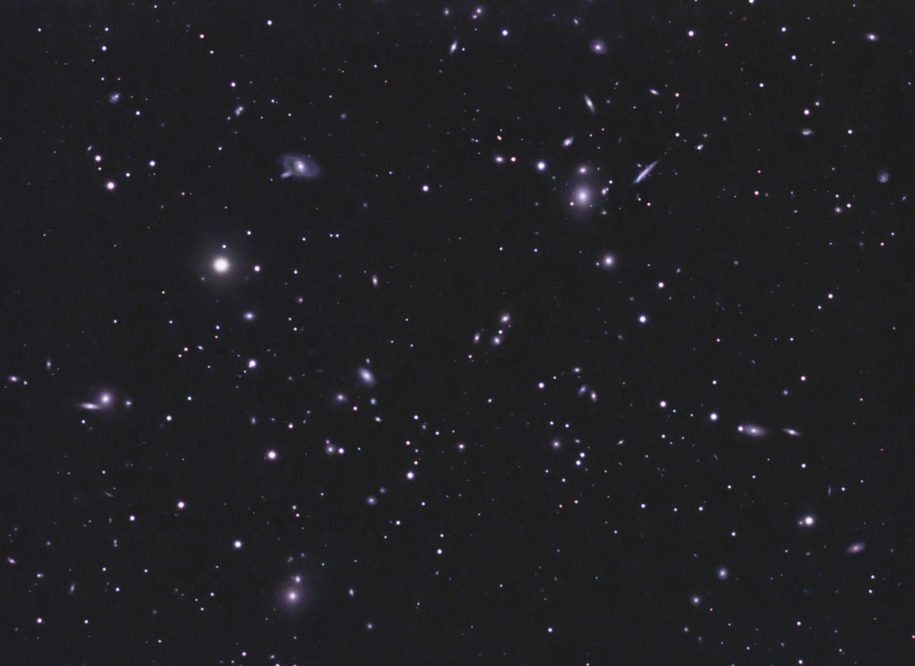 Leo Galaxy Cluster aka Abell 1367 SII-LRGB 4/2014