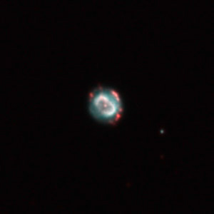 ngc 7662: crown of red on the blue snowball NII OIII 11/2012