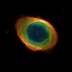 Ring Nebula M 57 linear (NII)NII-OIII-HeII 9/2011