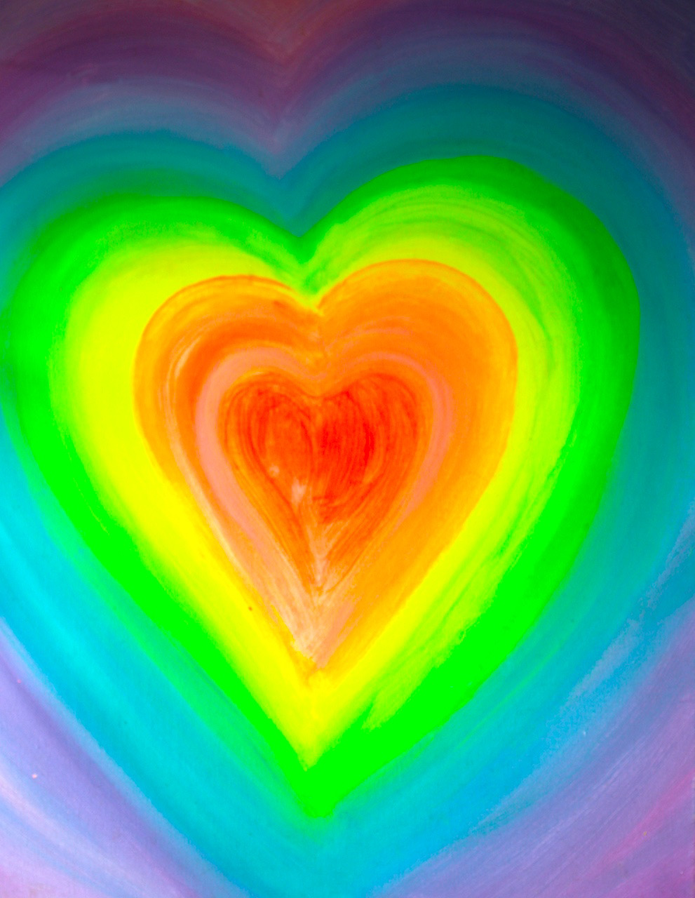 Rainbow Heart Orange