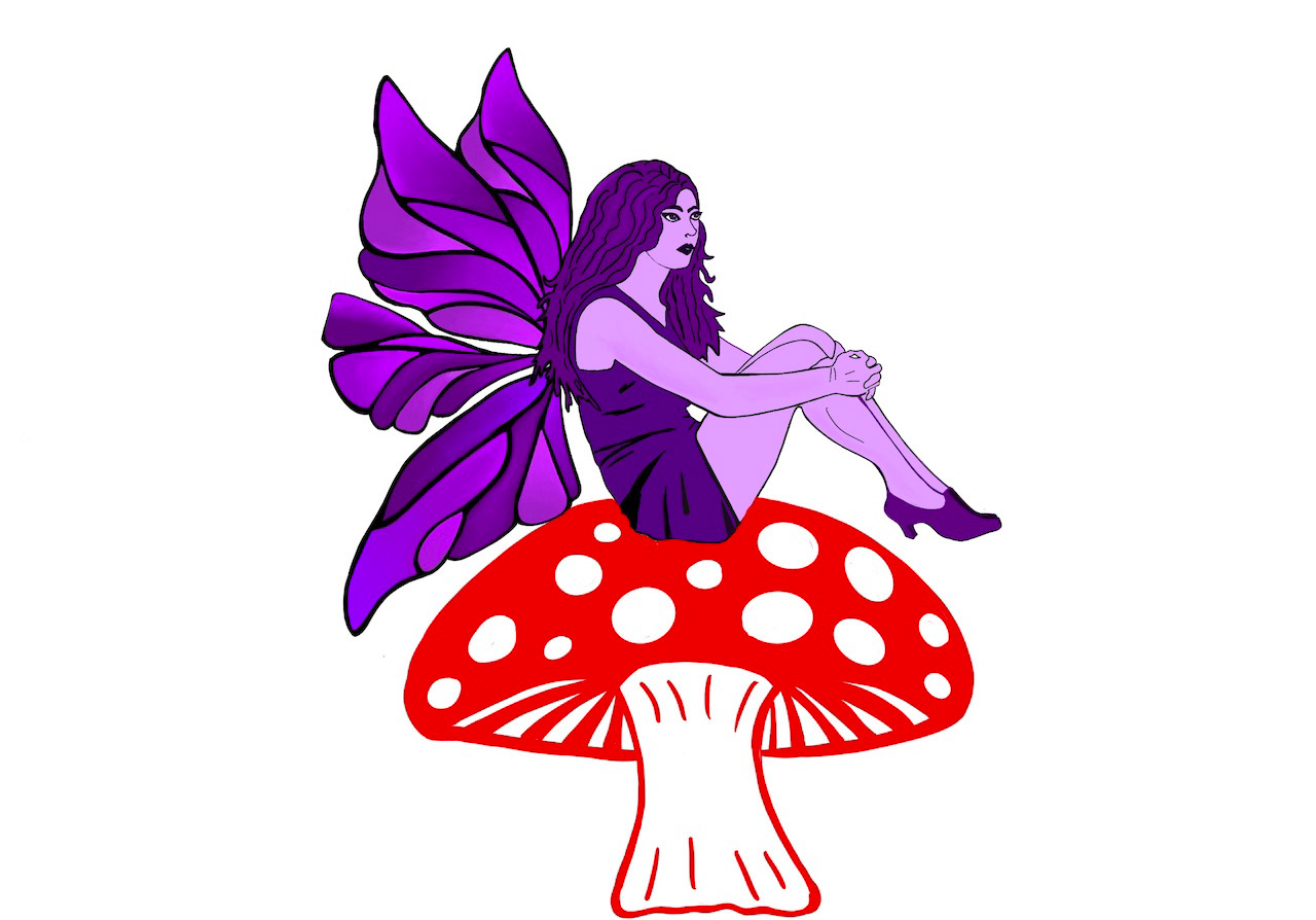 Fairy on a Mushroom