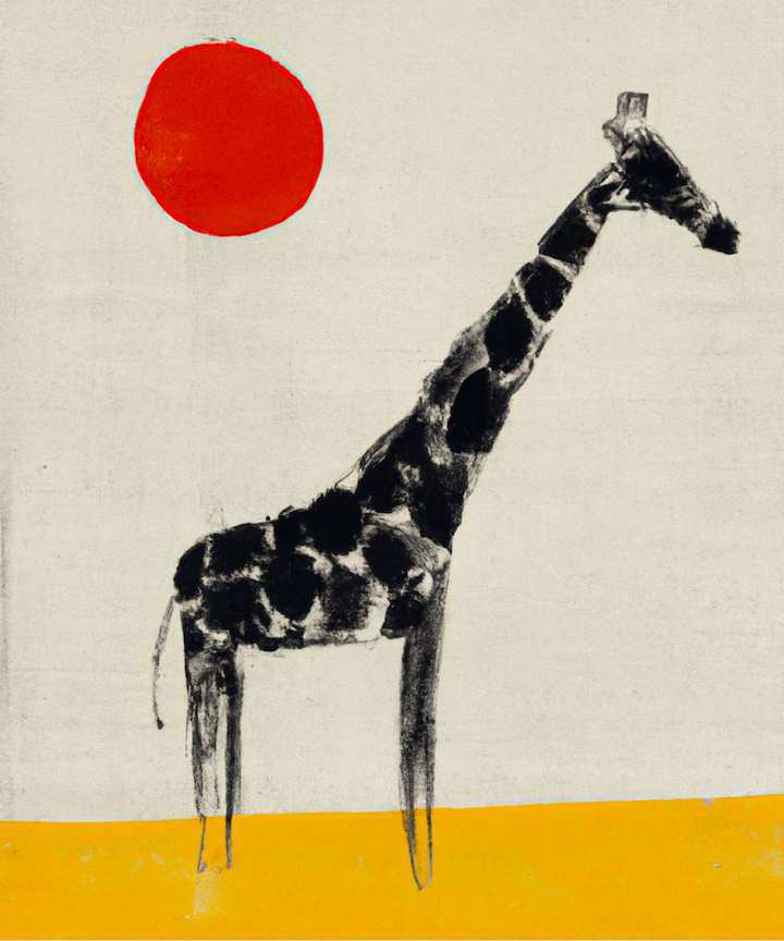 Teresa Hares - Ukiyo-e Giraffe