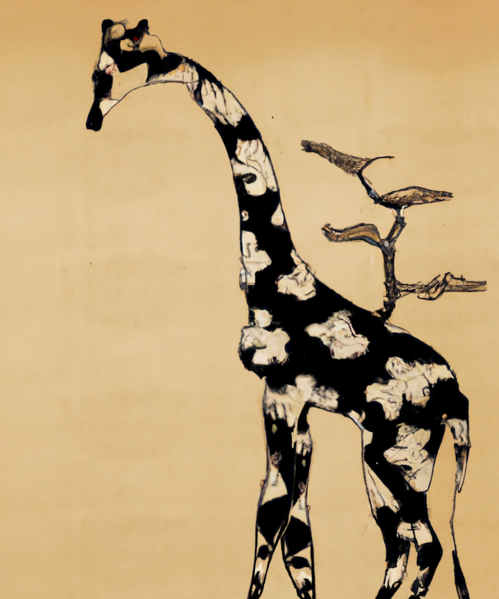 Teresa Hares - Ukiyo-e Giraffe