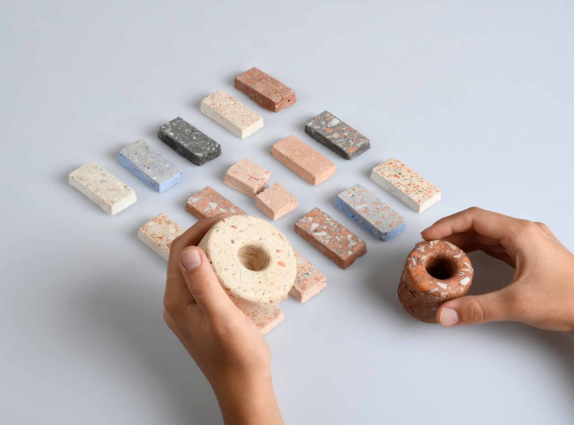 [samples and candle holder]