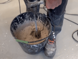 [mix the composition]