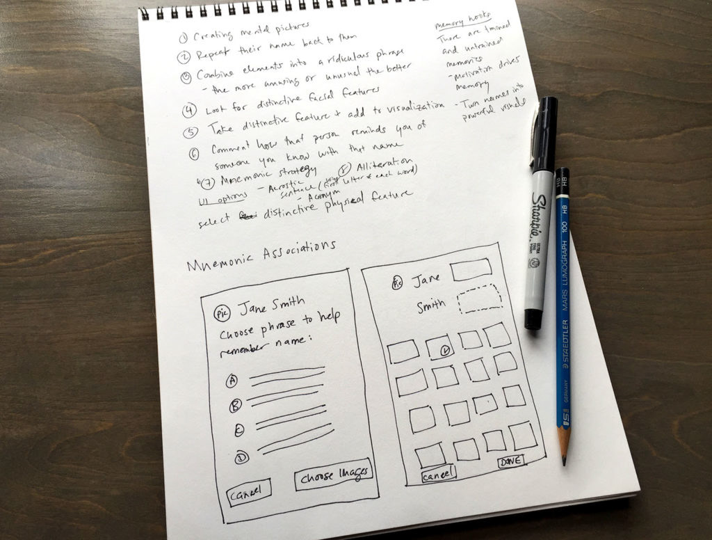 Sketching out options for the Associations interactions