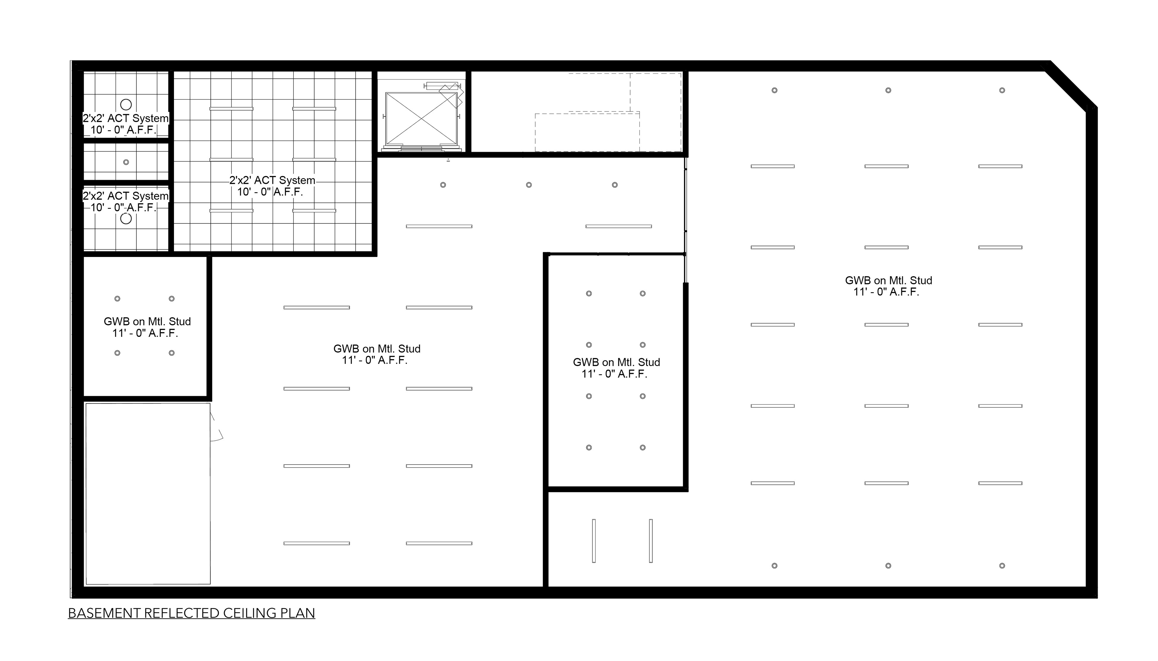 Basement Reflected Ceiling Plan