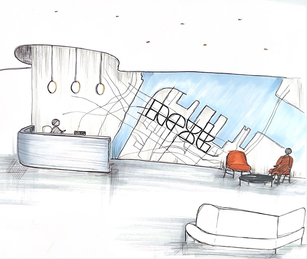 Reception process sketch