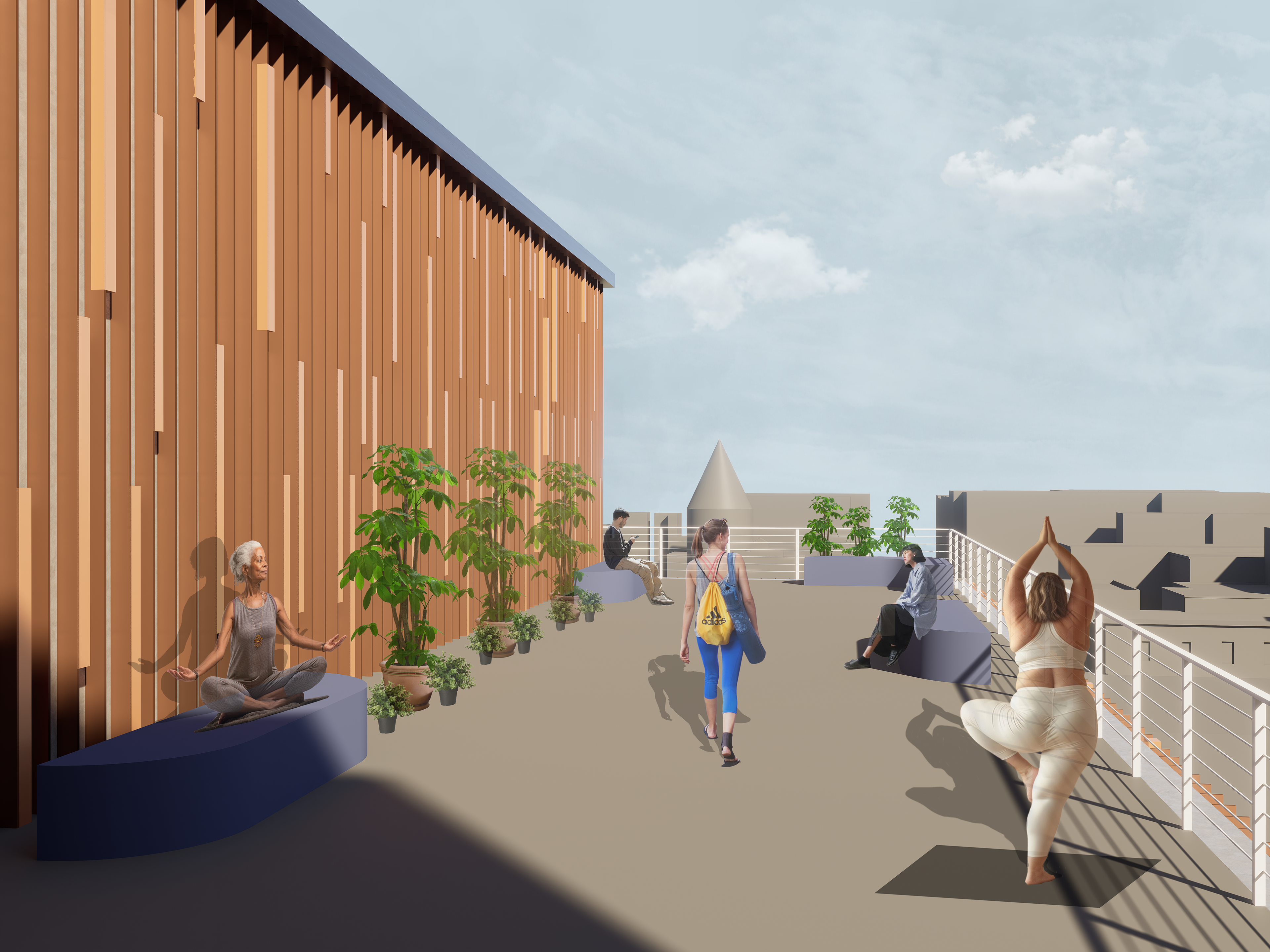 EXT. RENDER - BALCONY