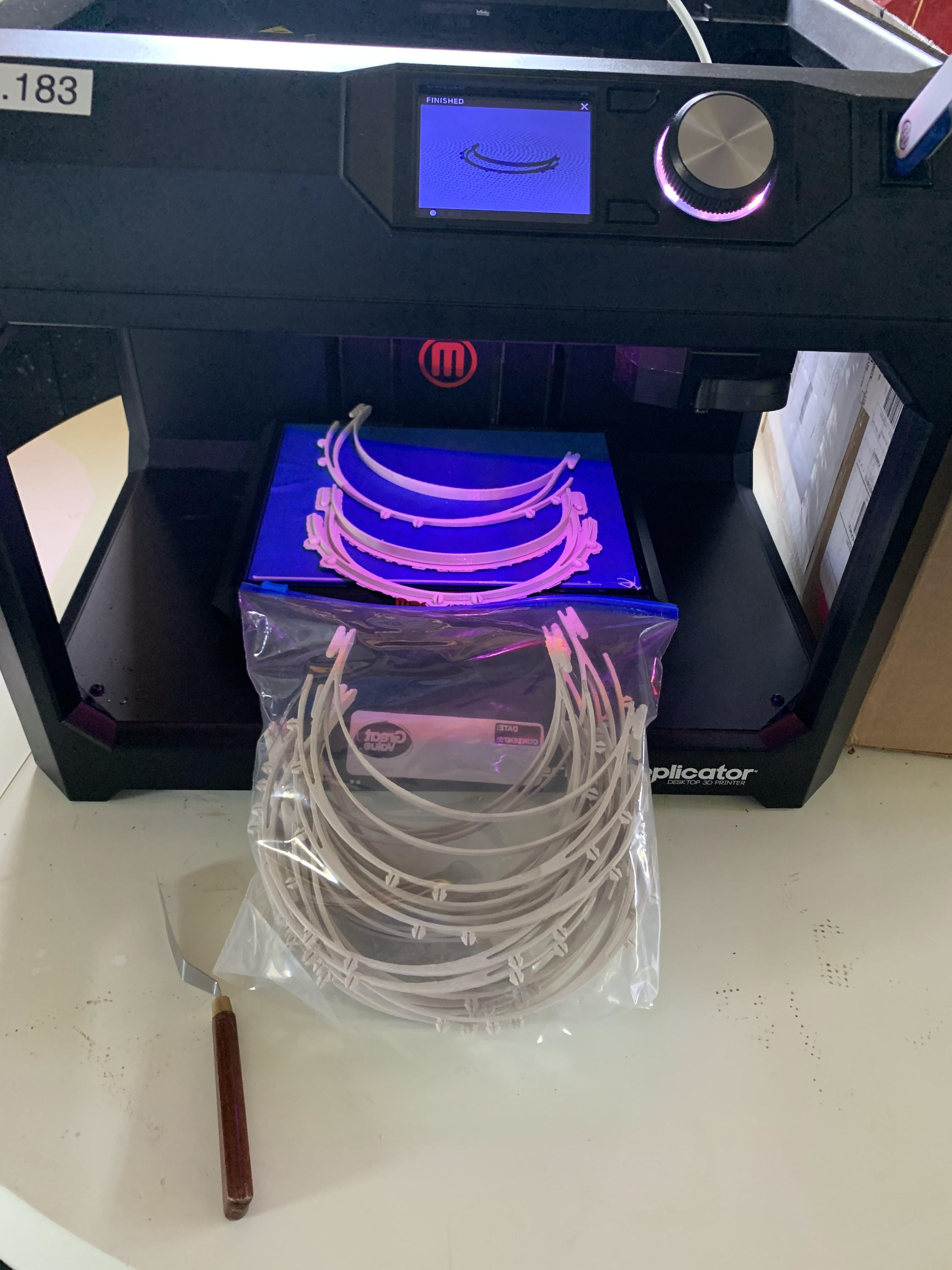 3D Printed Head Components (Click to Expland)