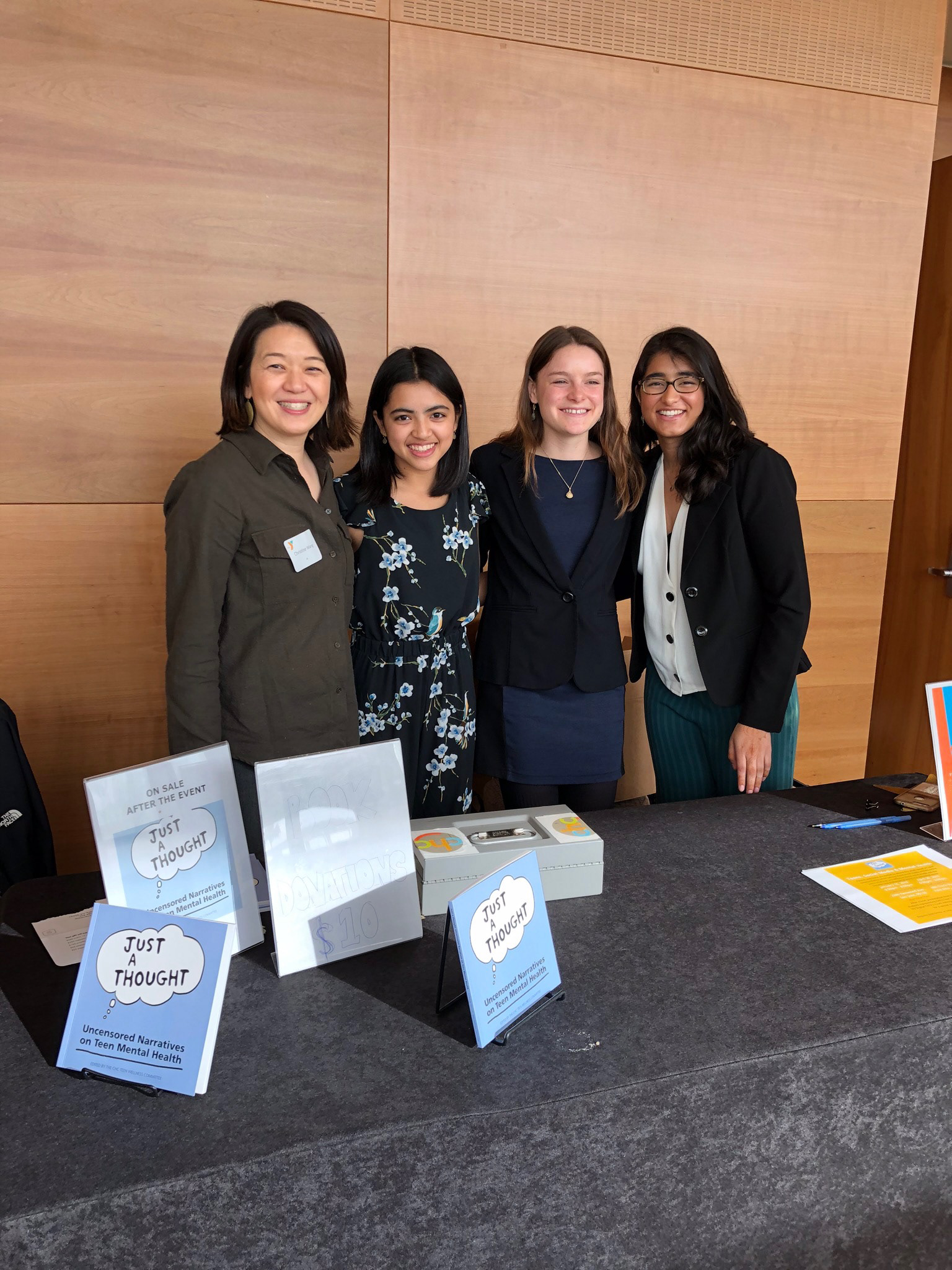 Left to right: Christine Wang, Maya Chawla, Renée Remsberg, Meghna Signh