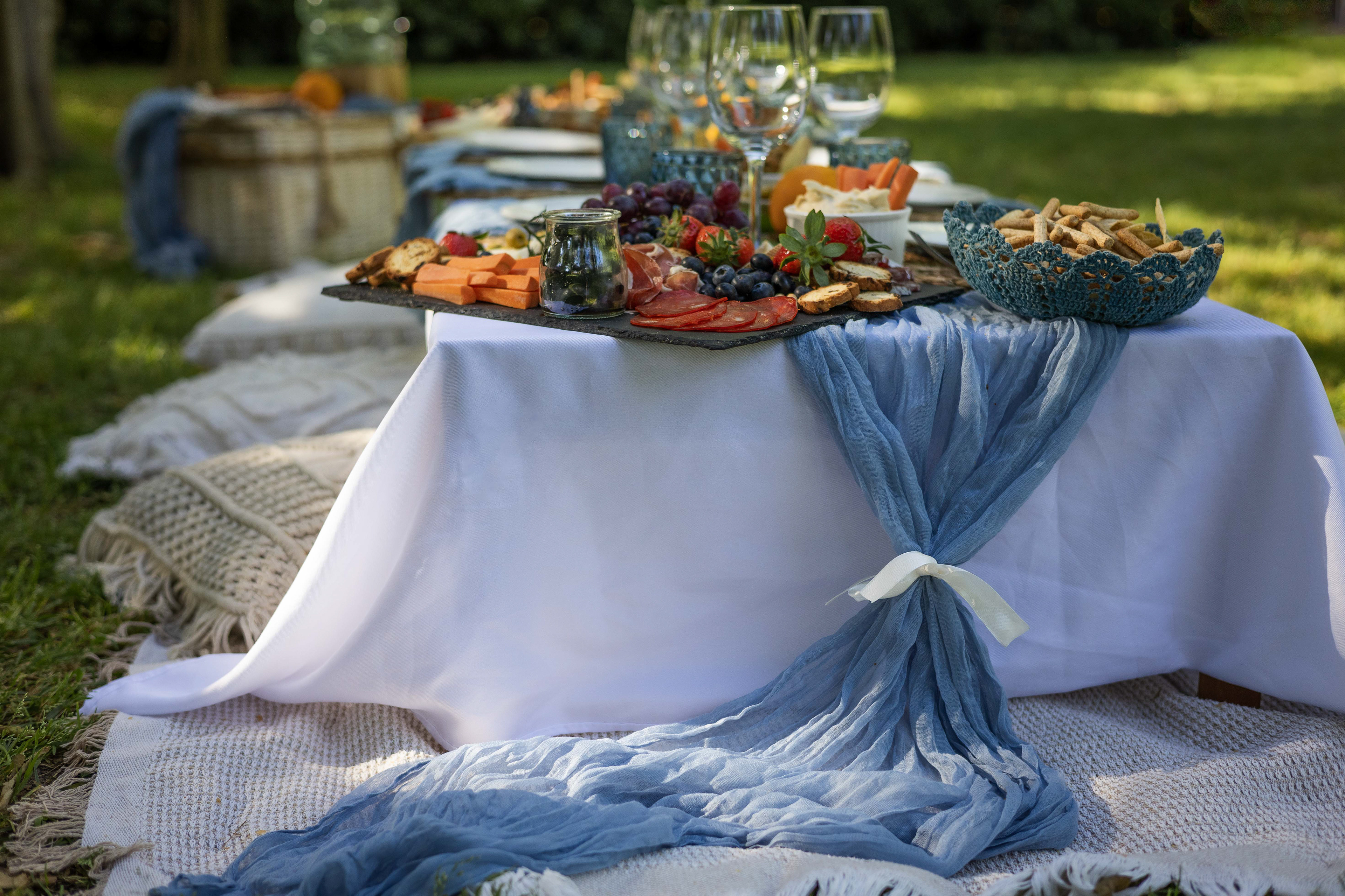 Set up for a hen party in Maria Luisa Park - Seville
