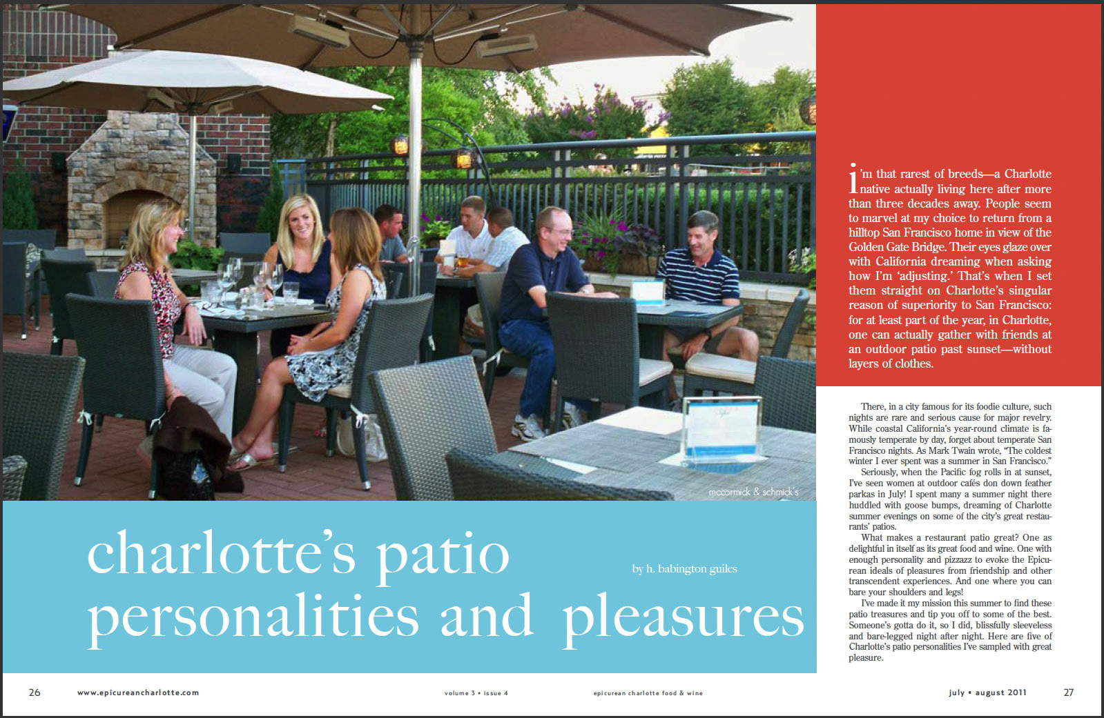 Magazine Cover Story, p.1 (and Writing)