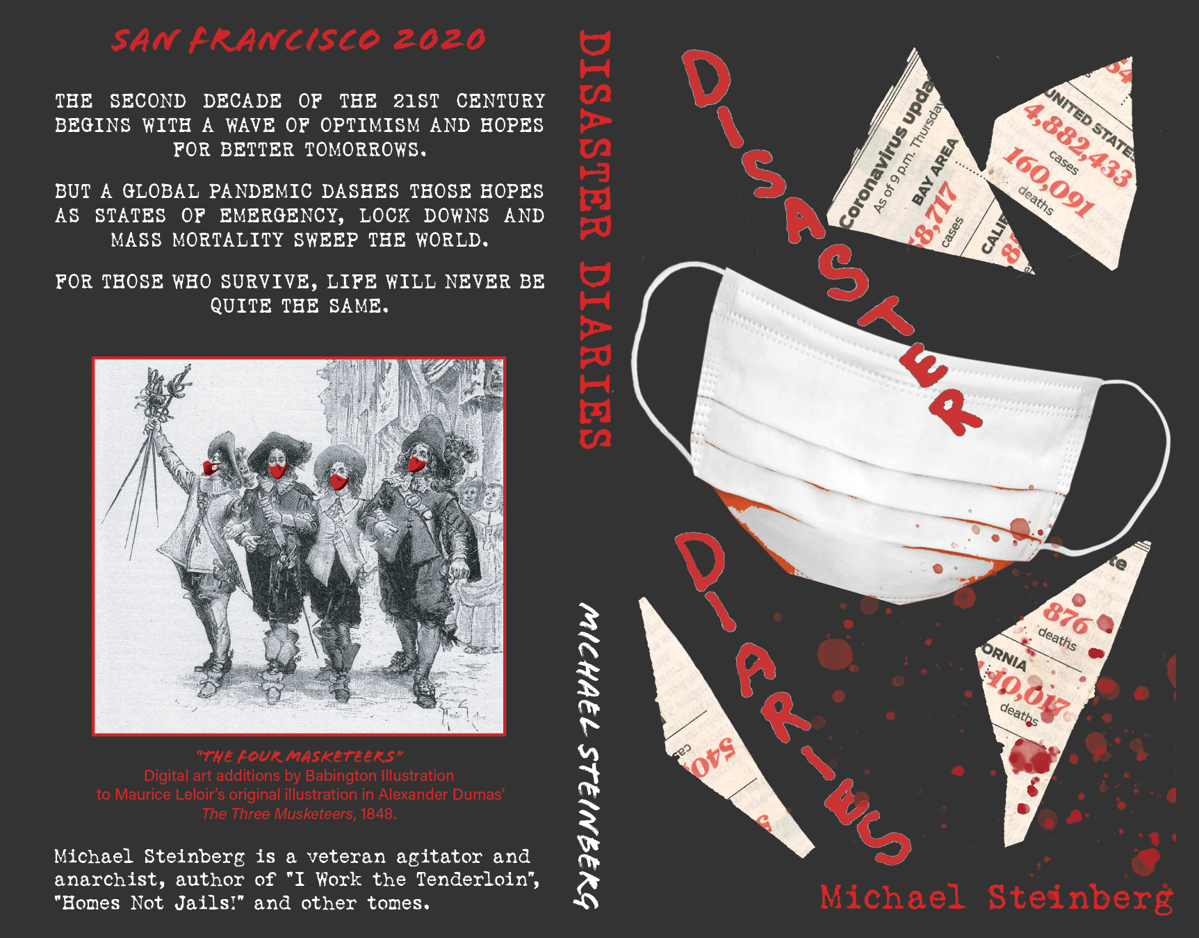 COVID Memoir, Cover Spread: Back Cover Left, Front Right