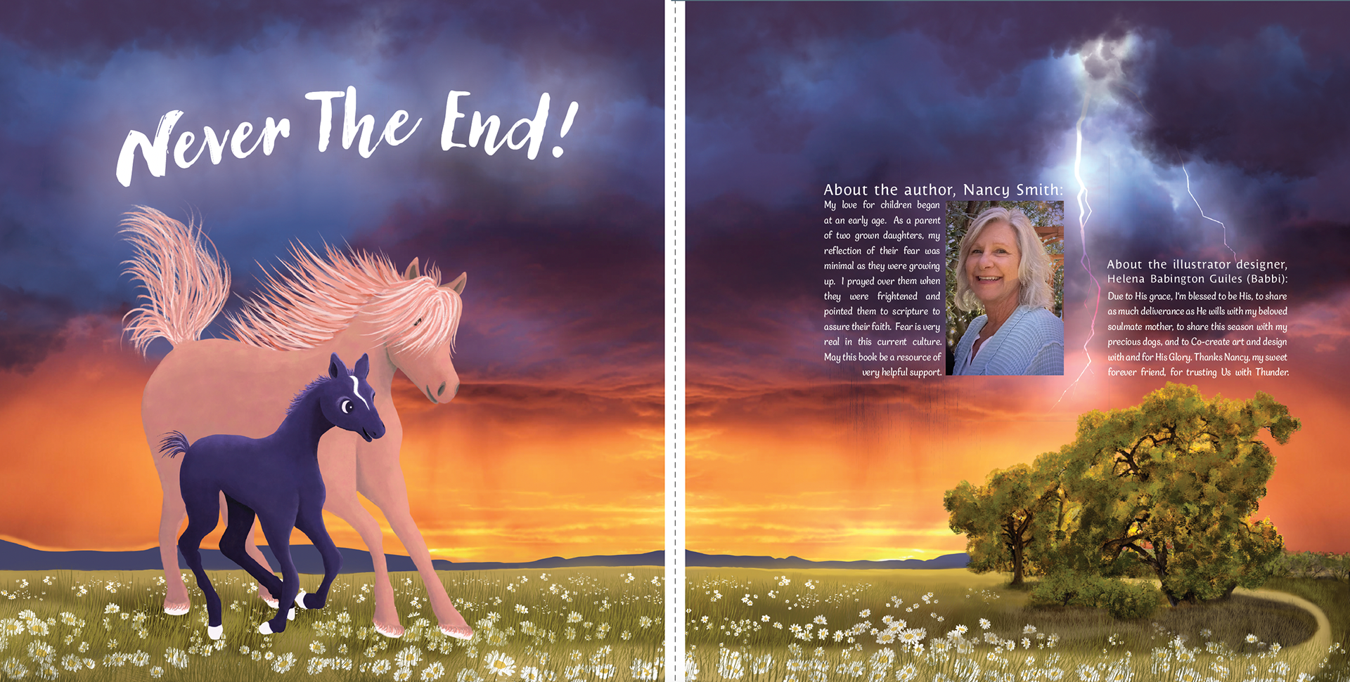 Children's Picture Book, Hardcover, Final Interior Spread, Illustrated and Designed in Fresco, Photoshop and Indesign