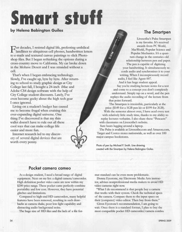 Magazine Article (and Writing), p.1