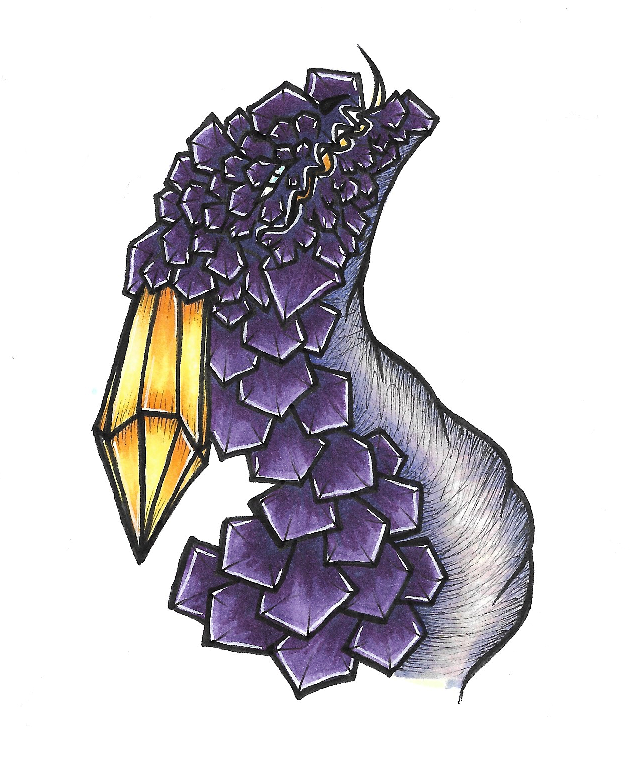Amethyst & Citrine Crystal