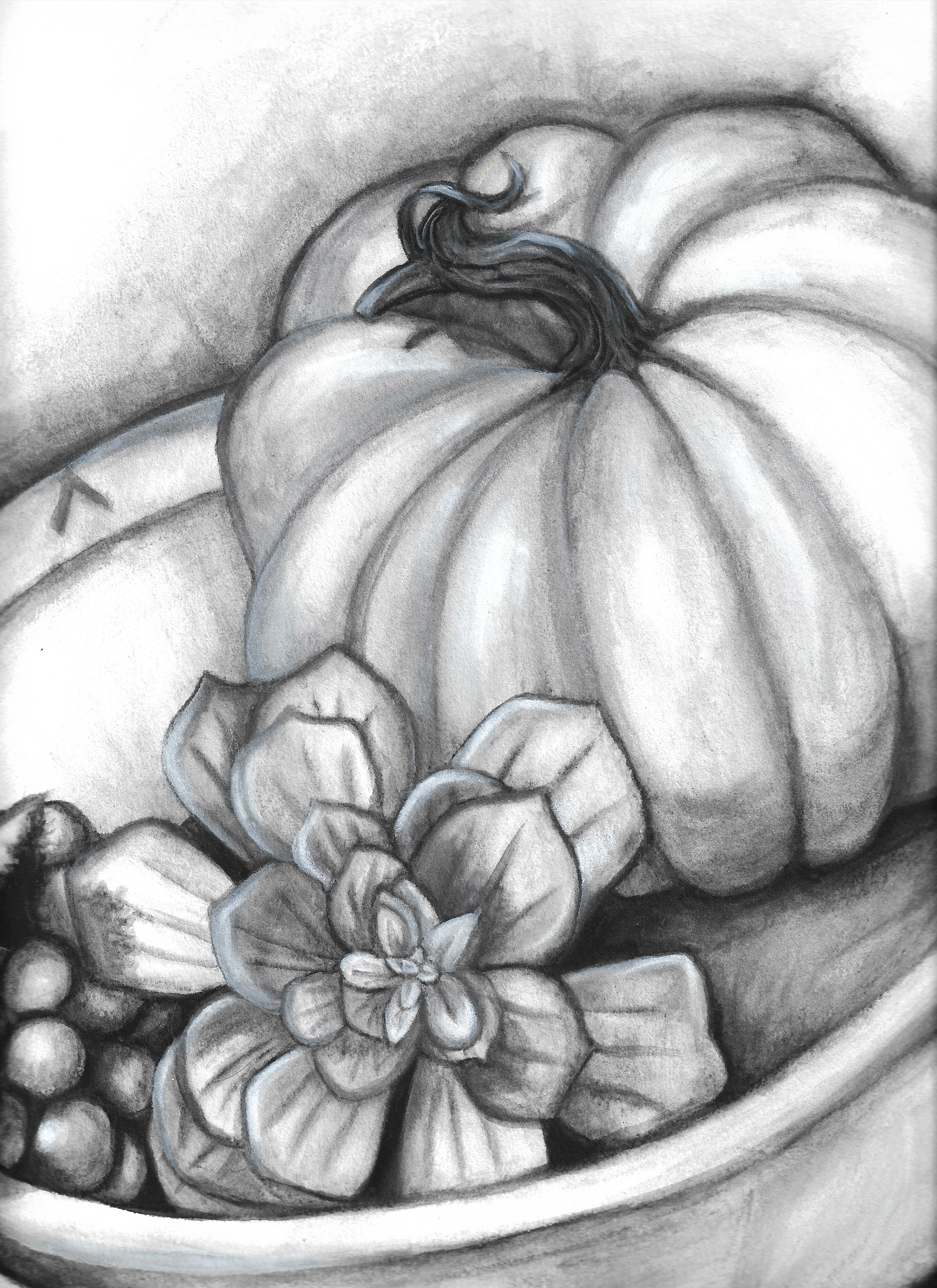 Pumpkin & Succulent