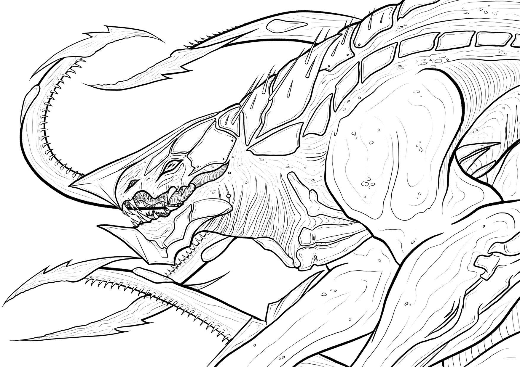 Khanivore Coloring Page