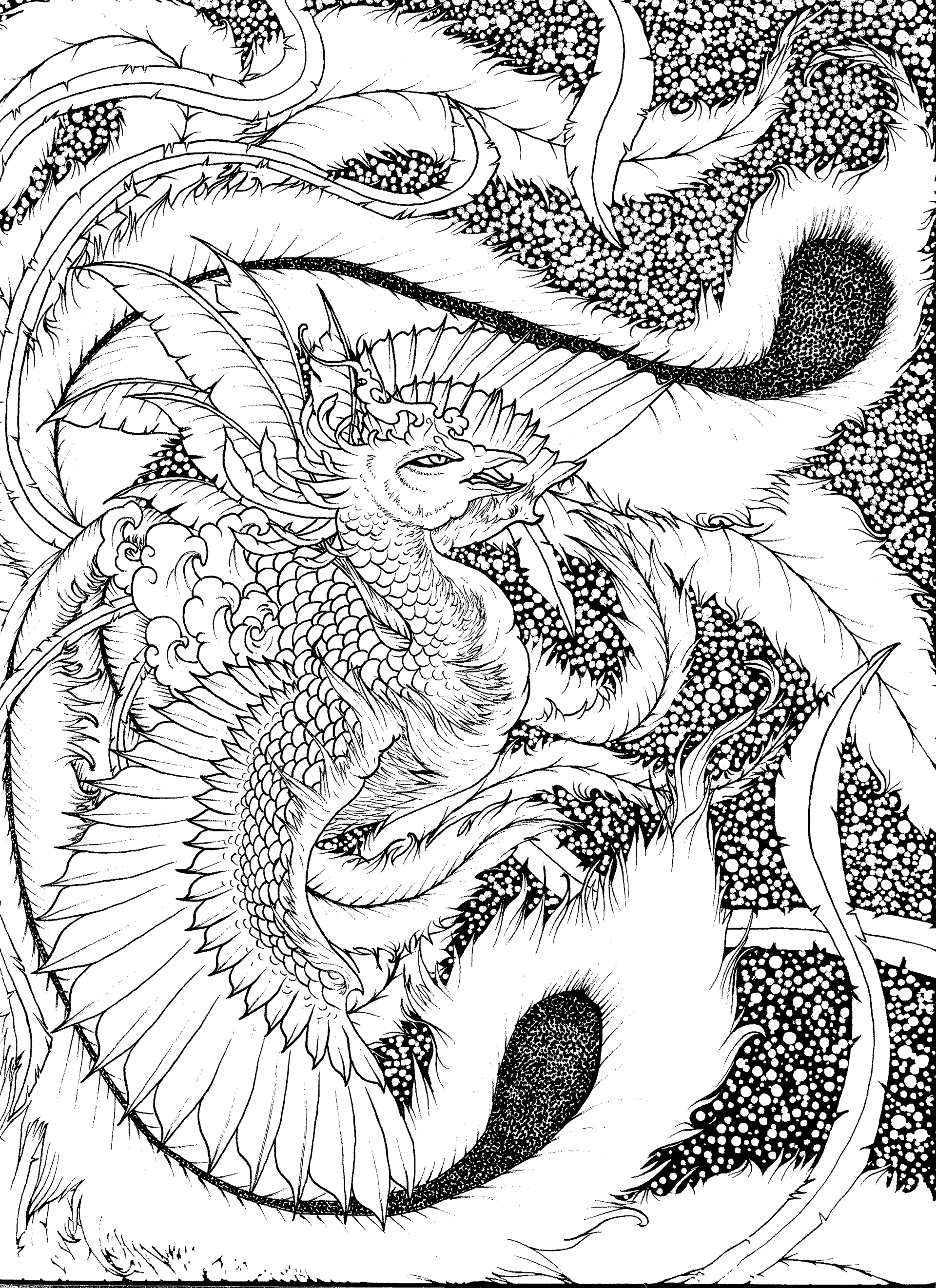 Pheonix Coloring Page