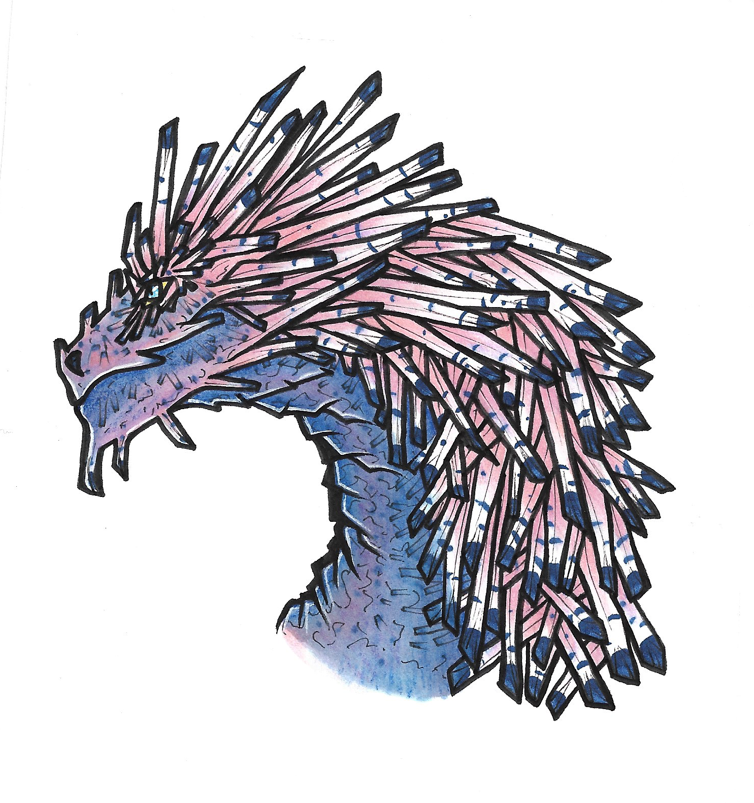 Pink Blue-cap Tourmaline