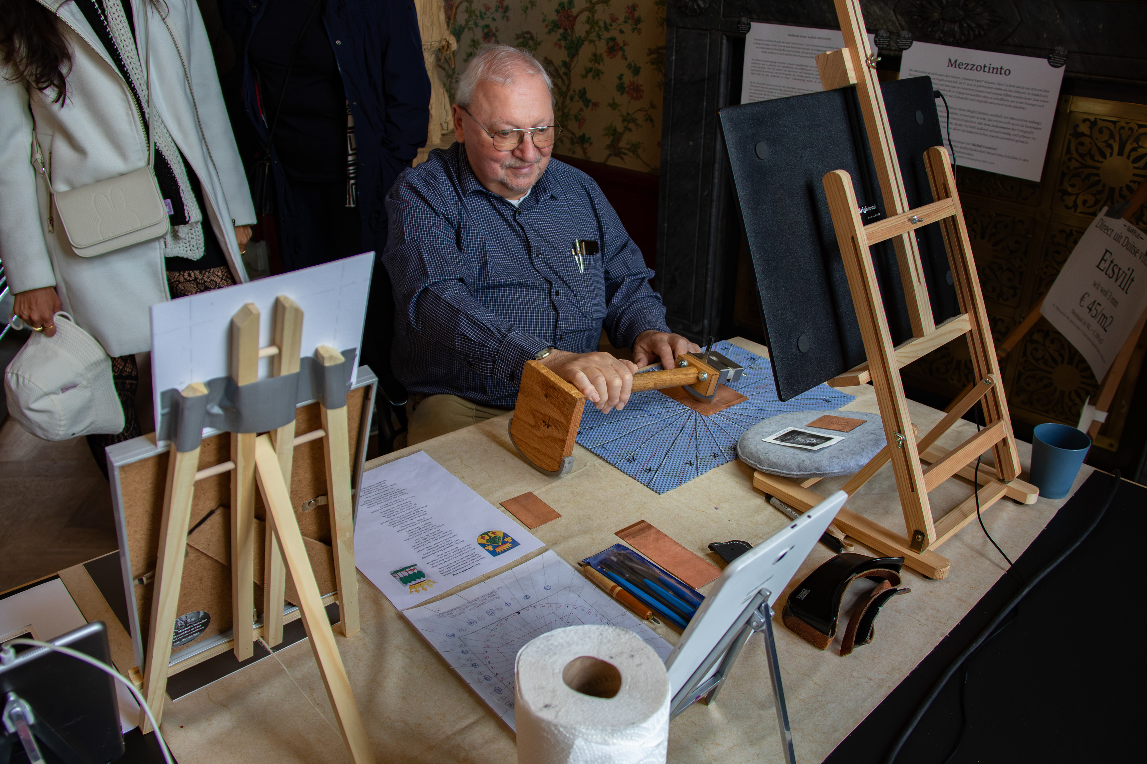 Michel Coetsier-Mezzotint artist