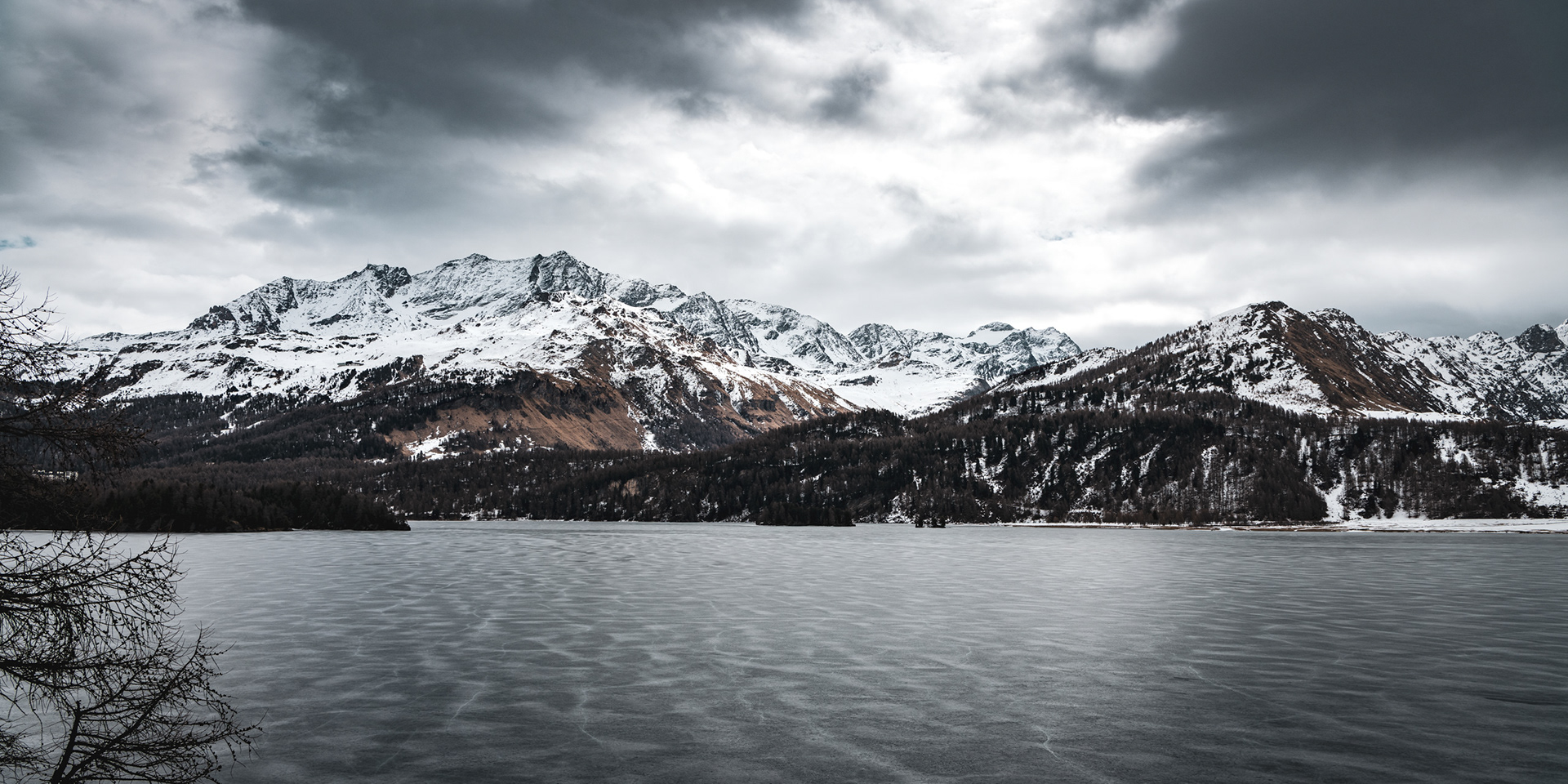 CANTON OF GRISONS | LAKE SILS (WINTER)