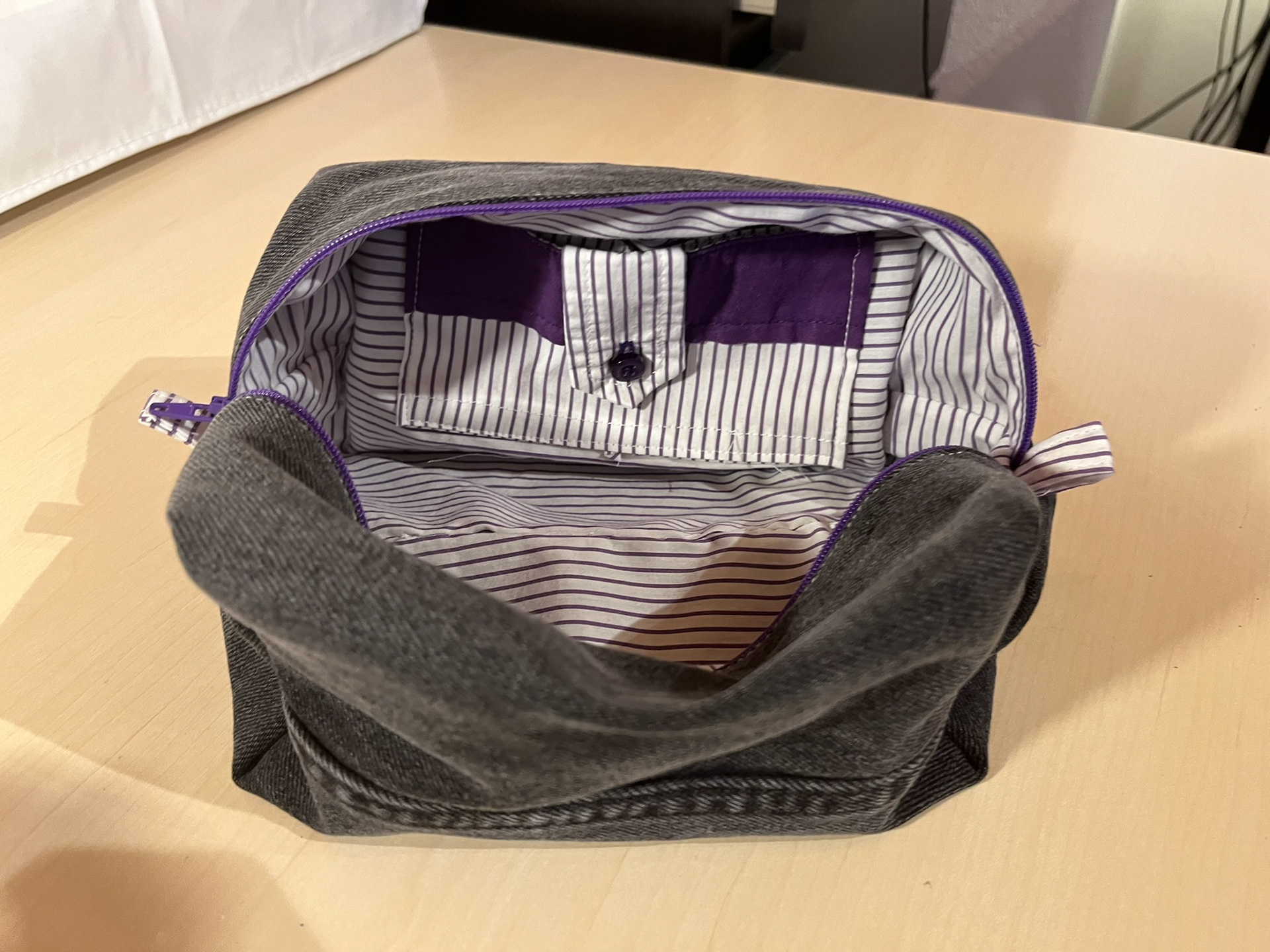 Old jeans and old shirt