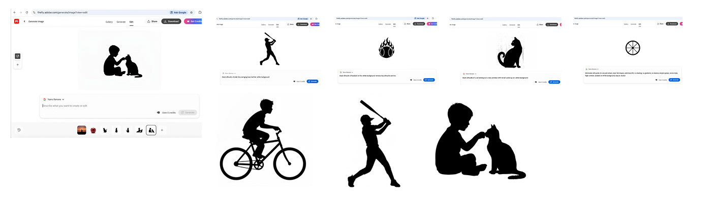 Experiment with prompting Firefly (AI)