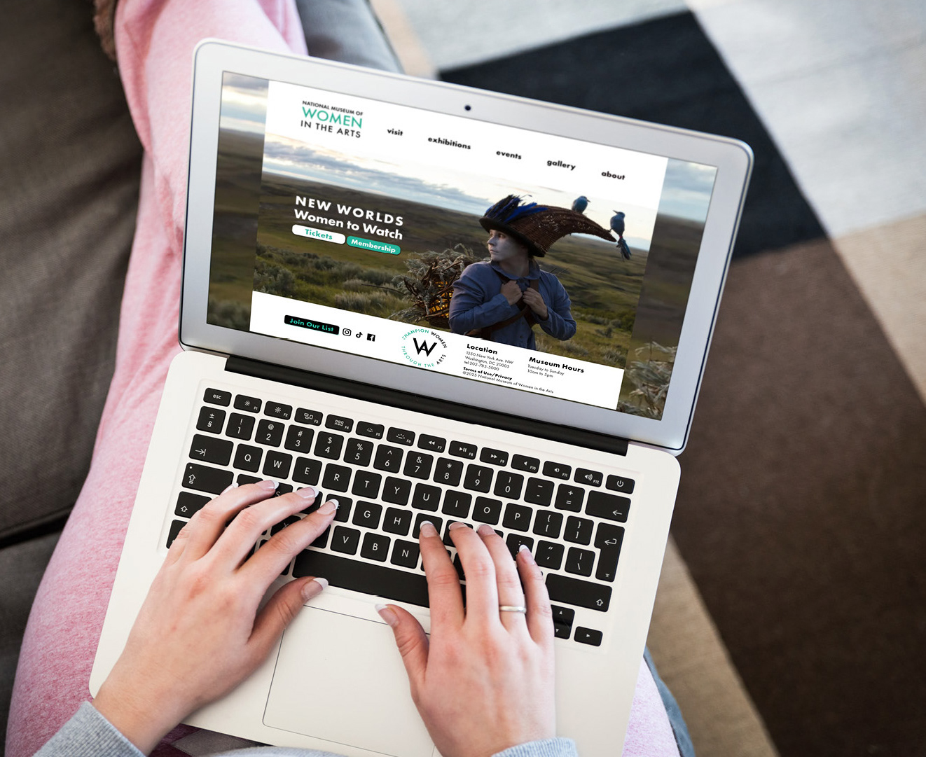 NMWA Home page, Mock up