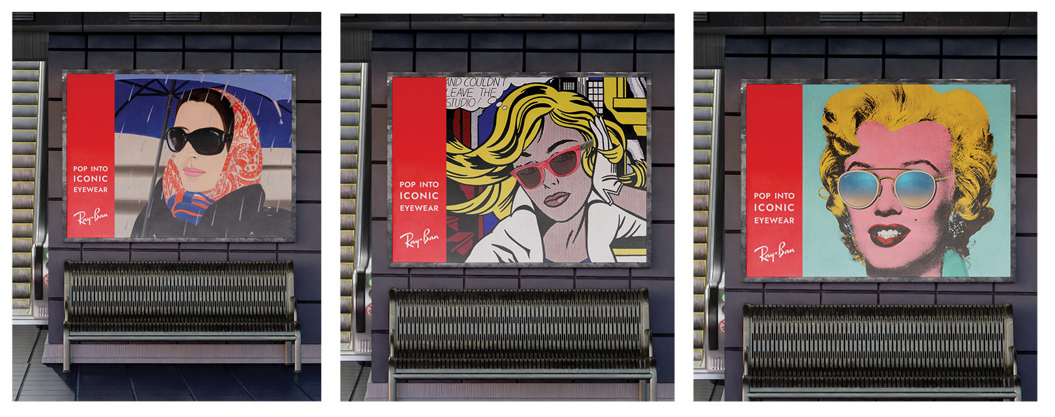 Pop into Iconic Eyewear, Subway Poster Ad Campaign