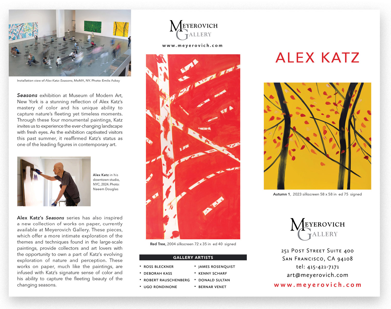 Trifold Brochure  (Back Inside, Back Cover, Front Cover)