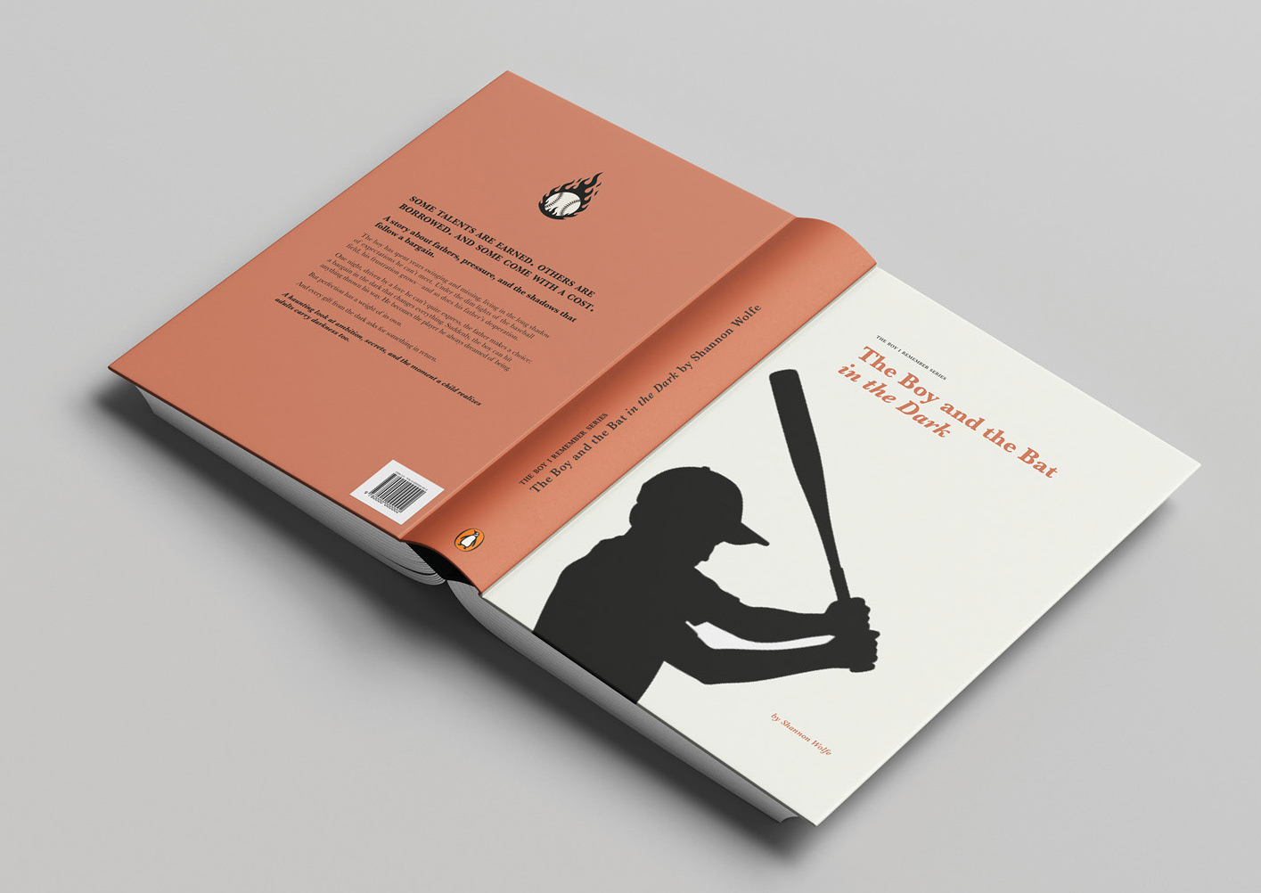 The Boy and the Bat in the Dark, Front, Spine and Back Cover
