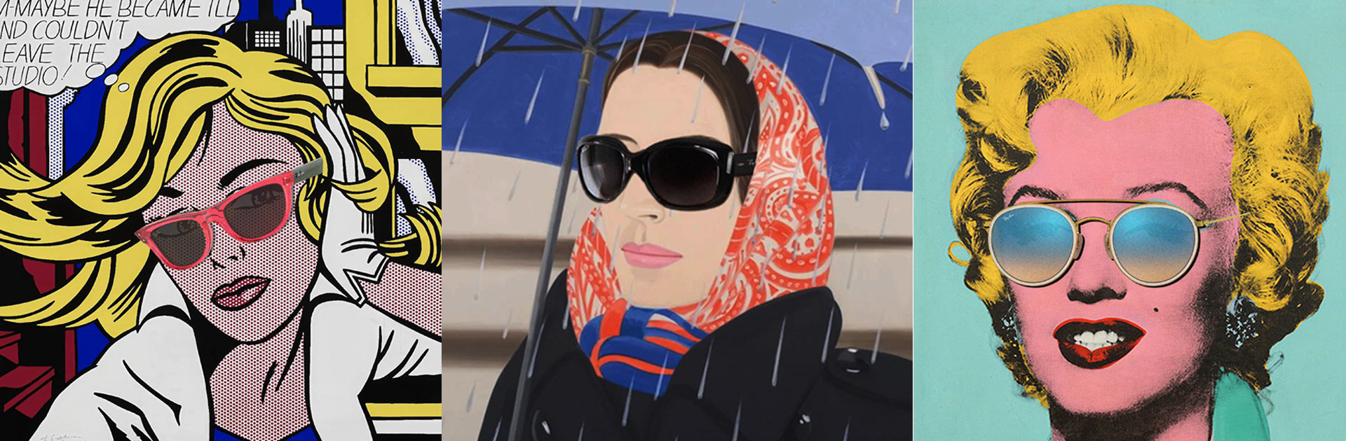 Paintings with Ray Ban Sunglasses